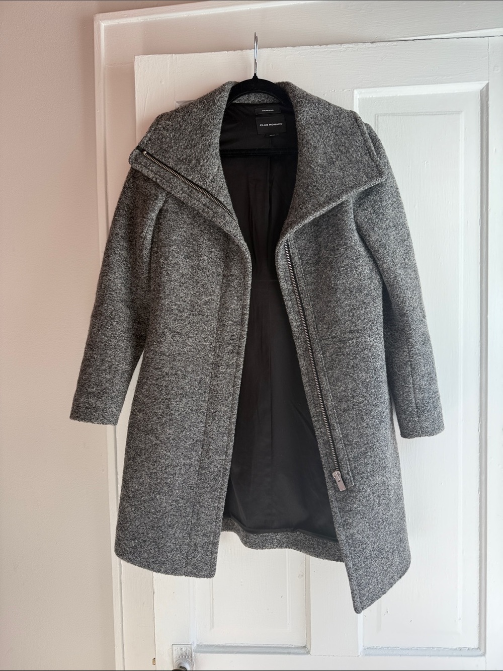 Club Monaco Gray Italian Wool coat
